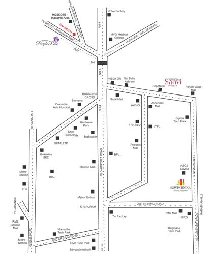  sanvi Images for Location Plan of Sowparnika Sanvi