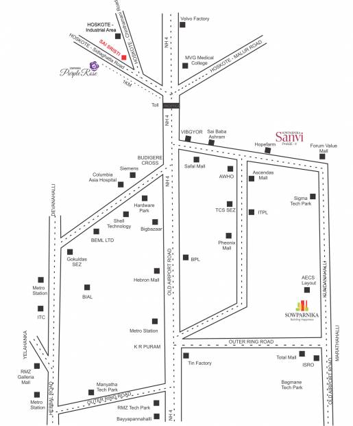  sanvi Images for Location Plan of Sowparnika Sanvi