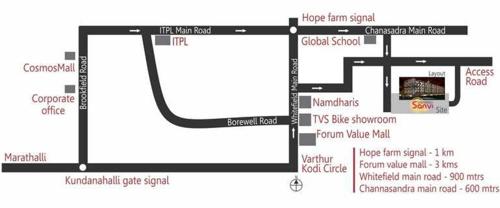 sanvi Images for Location Plan of Sowparnika Sanvi