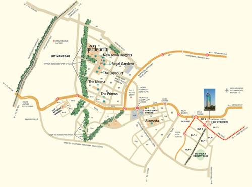  the-ultima Images for Location Plan of DLF Ultima