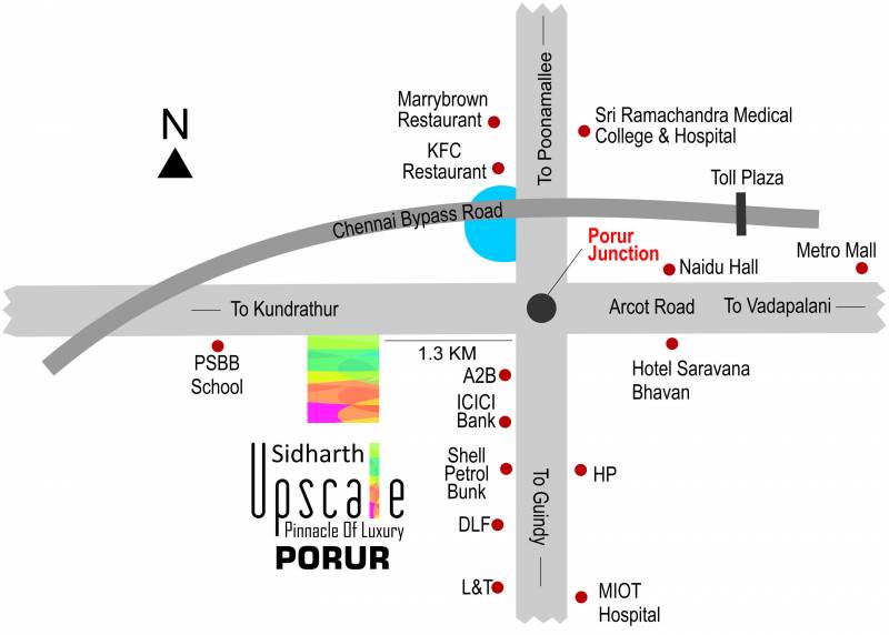  upscale Images for Location Plan of Sidharth Upscale