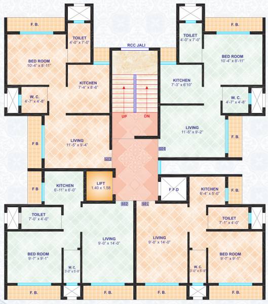  siddheswar Sixth Floor Siddheswar Cluster Plan