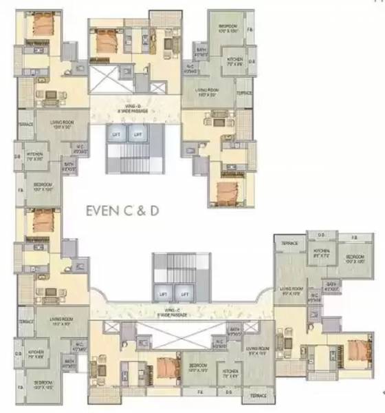  sai-sapphire Wing A Cluster Plan