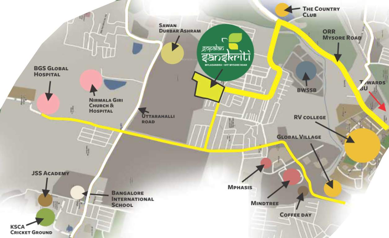  sanskriti Images for Location Plan of Gopalan Sanskriti