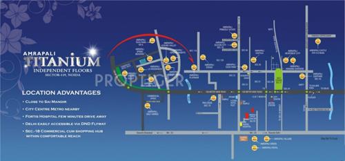  titanium Images for Location Plan of Amrapali Titanium