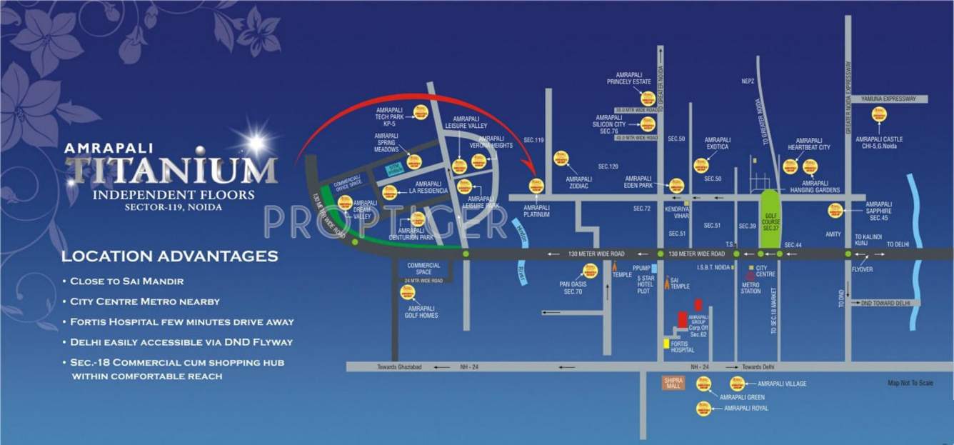  titanium Images for Location Plan of Amrapali Titanium