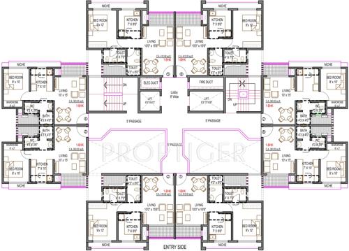  avenue-i Images for Cluster Plan of Rustomjee Avenue I