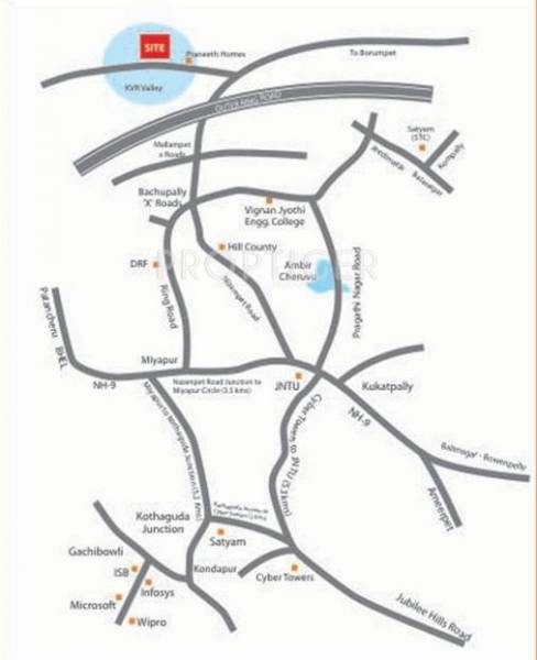 Images for Location Plan of Praneeth Natures Bounty Phase I