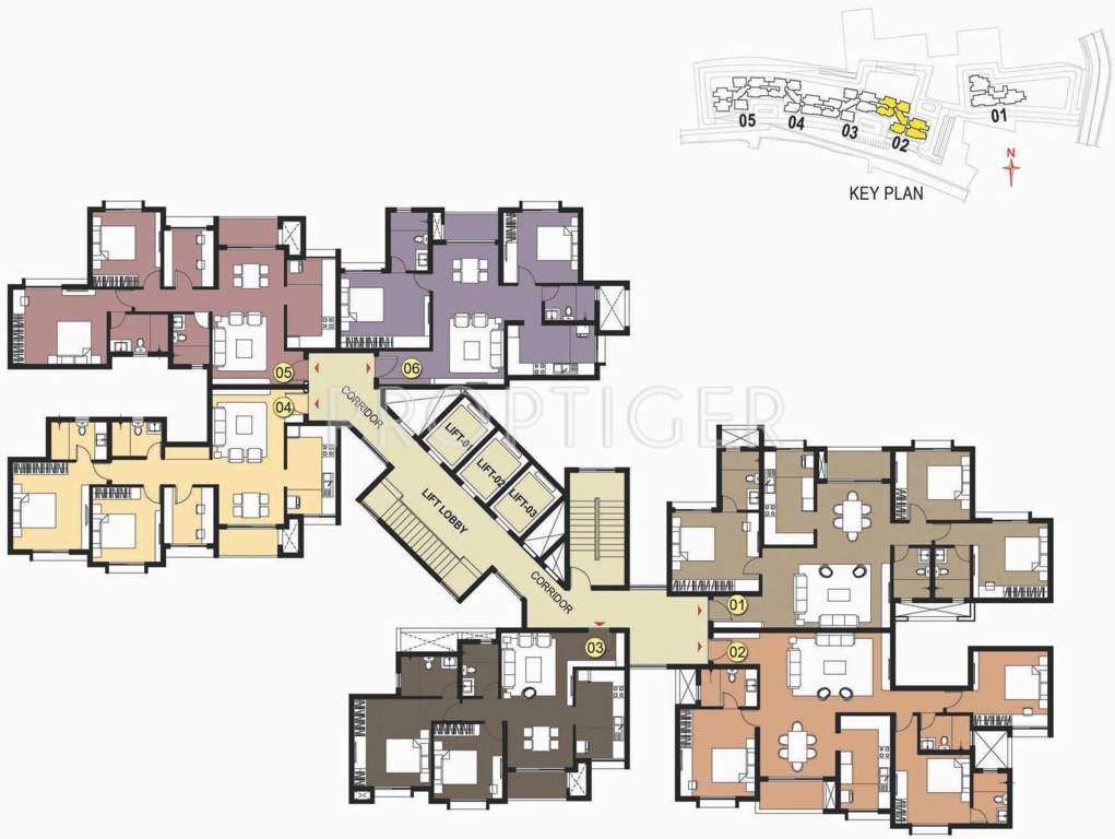  west woods Images for Cluster Plan of Prestige West Woods