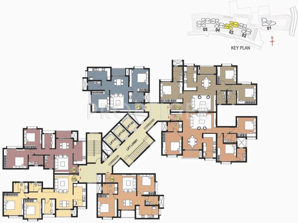  west woods Images for Cluster Plan of Prestige West Woods