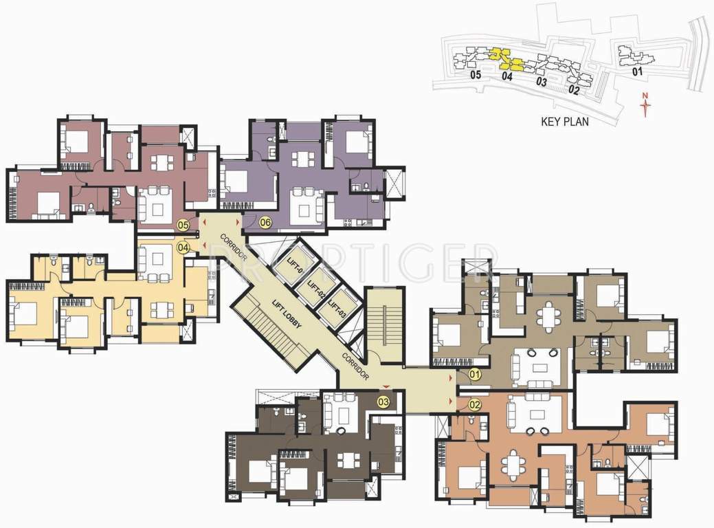  west woods Images for Cluster Plan of Prestige West Woods