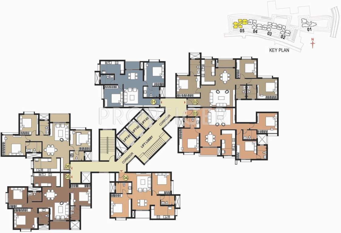  west woods Images for Cluster Plan of Prestige West Woods