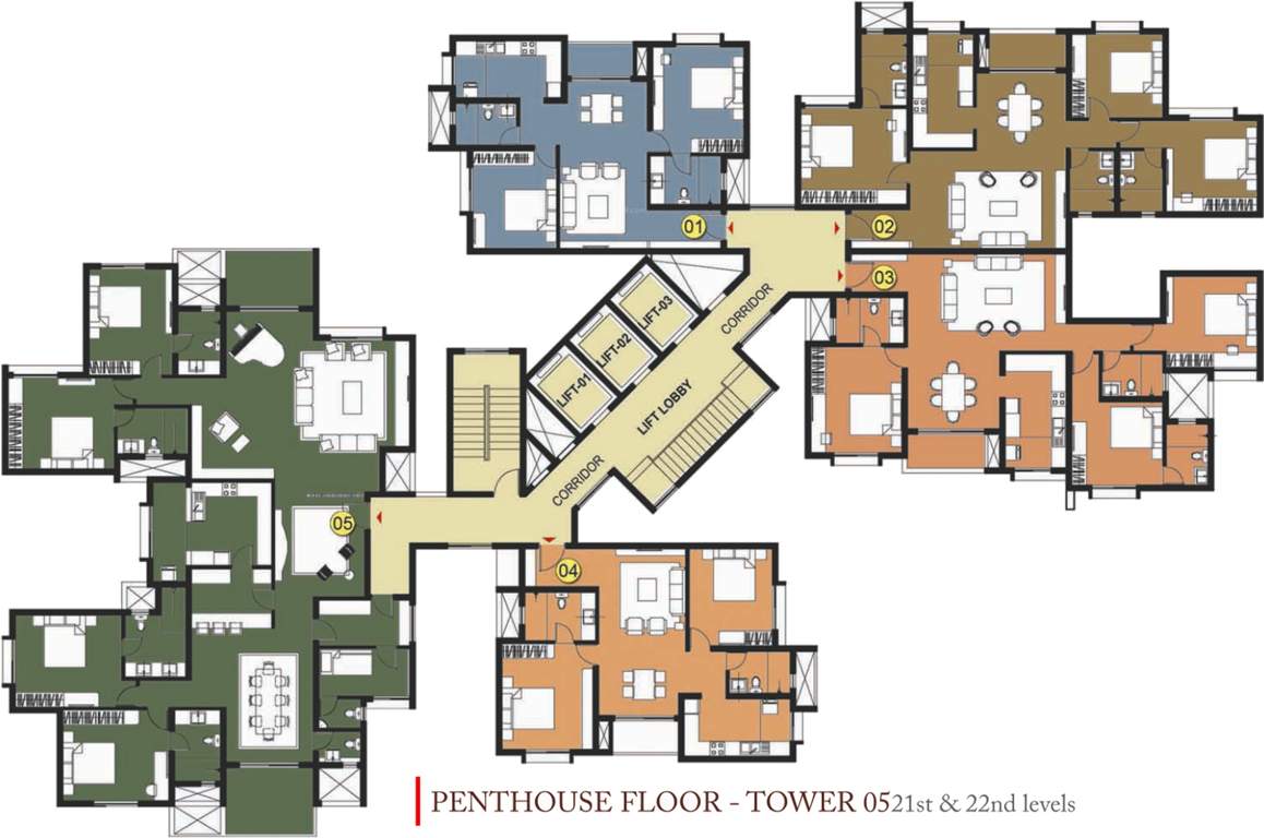  west woods Images for Cluster Plan of Prestige West Woods