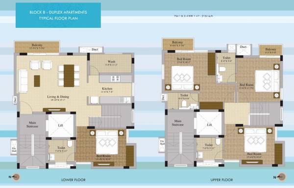  chandra-vista Block B Typical Cluster Plan