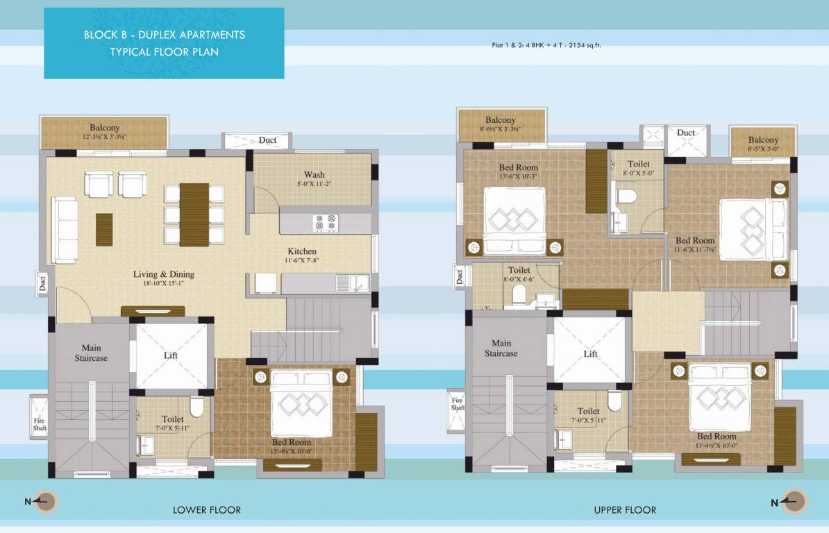 chandra vista Block B Typical Cluster Plan