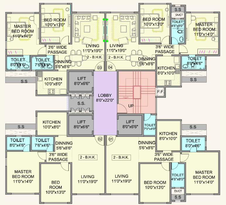  park royale Block A Cluster Plan