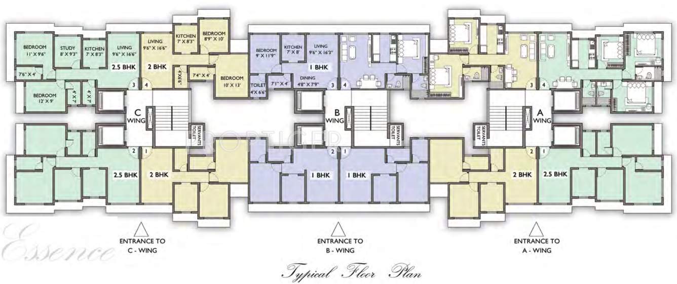  essence Images for Cluster Plan of Parinee Essence