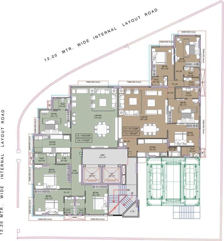  aria Images for Cluster Plan of Parinee Aria