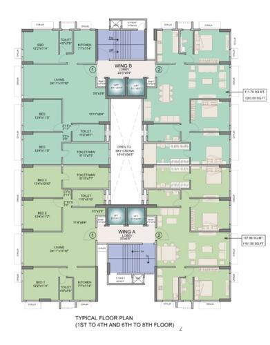 Images for Cluster Plan of Parinee 11 West 11-west Images for Cluster Plan of Parinee 11 West