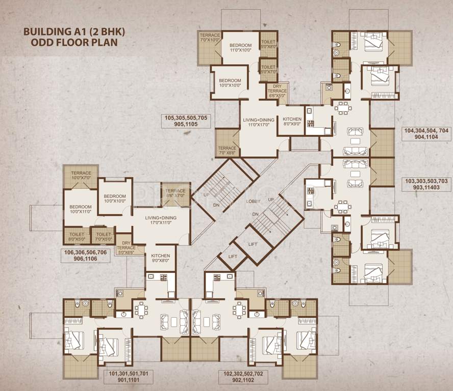 sepia Images for Cluster Plan of Sukhwani Sepia