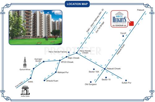  heights Images for Location Plan of NBCC Heights