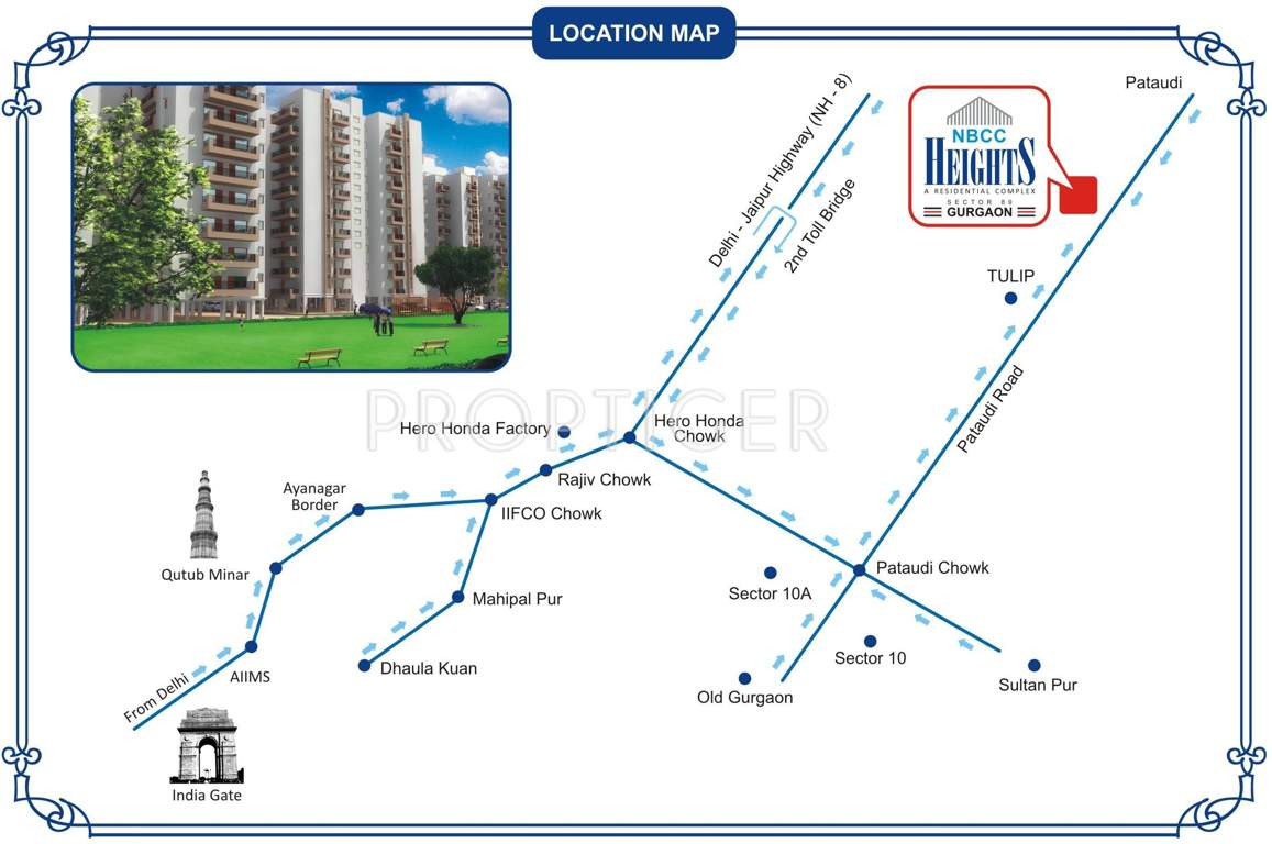  heights Images for Location Plan of NBCC Heights