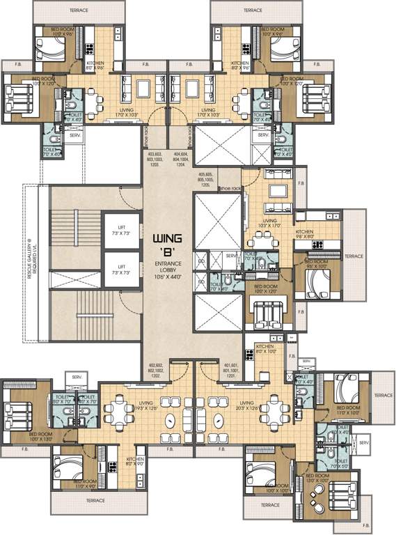  bay bliss Images for Cluster Plan of Bhagwati Bay Bliss