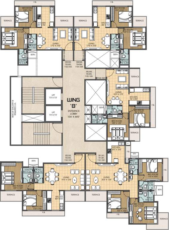  bay bliss Images for Cluster Plan of Bhagwati Bay Bliss
