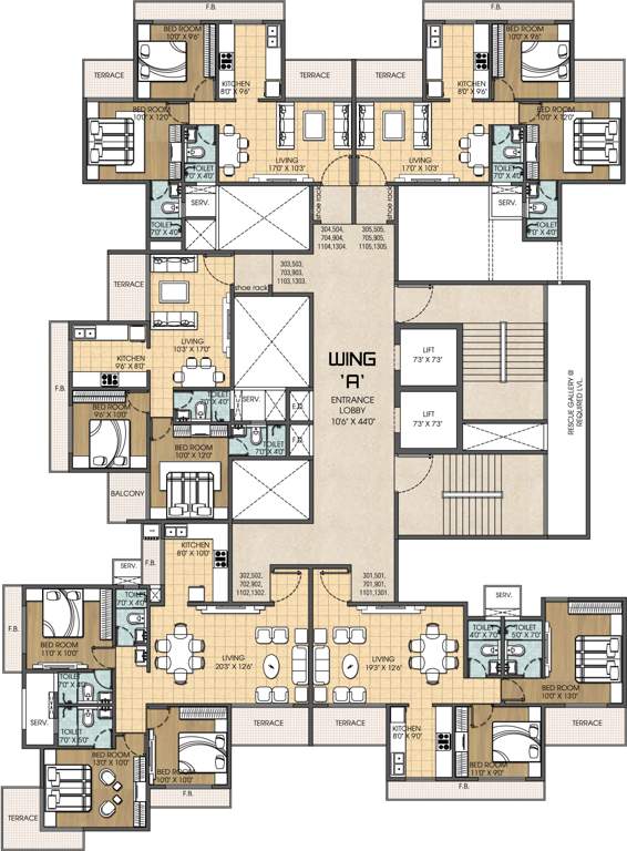  bay bliss Images for Cluster Plan of Bhagwati Bay Bliss