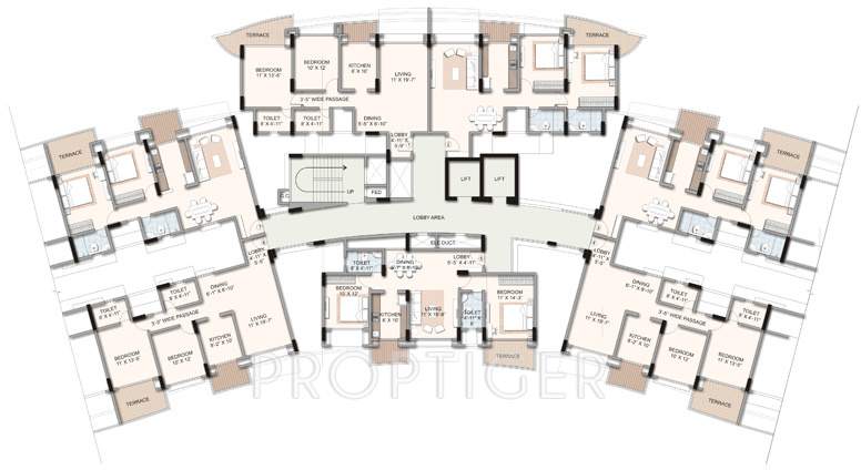  harmony Images for Cluster Plan of Kalpataru Harmony