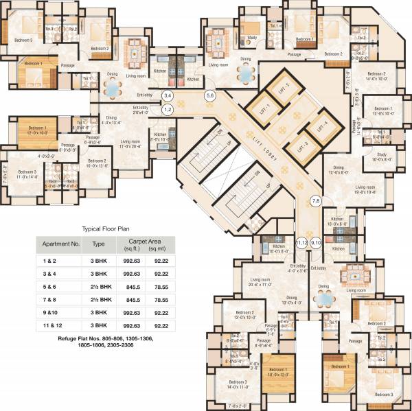 Images for Cluster Plan of Hiranandani Canary