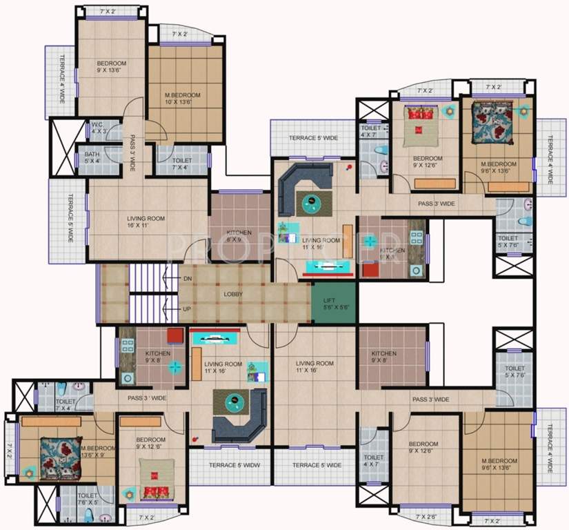 Images for Cluster Plan of Happy Home Group Mumbai Sarvodaya Valley