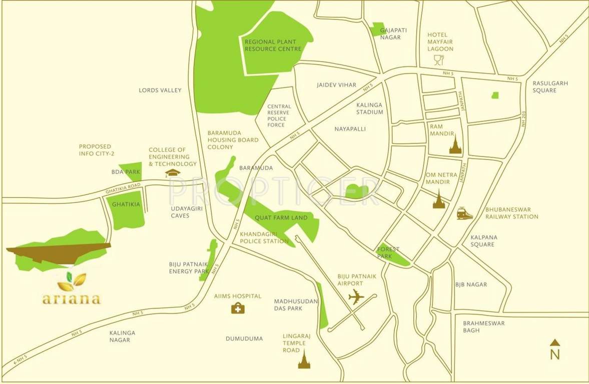  ariana Images for Location Plan of TATA Ariana