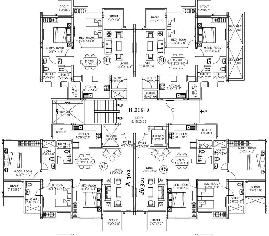  palms Images for Cluster Plan of Bren Palms