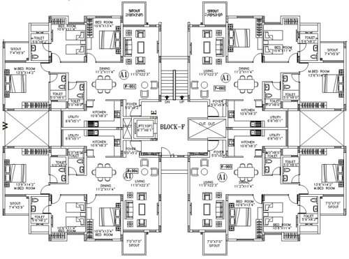  palms Images for Cluster Plan of Bren Palms