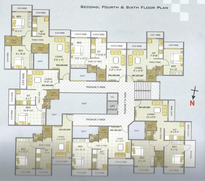 Images for Cluster Plan of Divya Residency