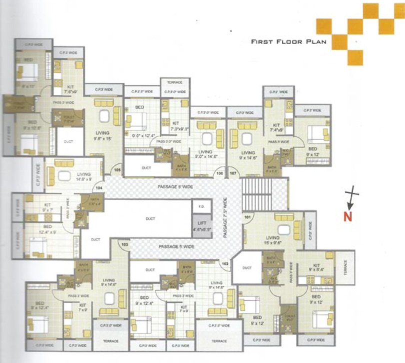 Images for Cluster Plan of Divya Residency