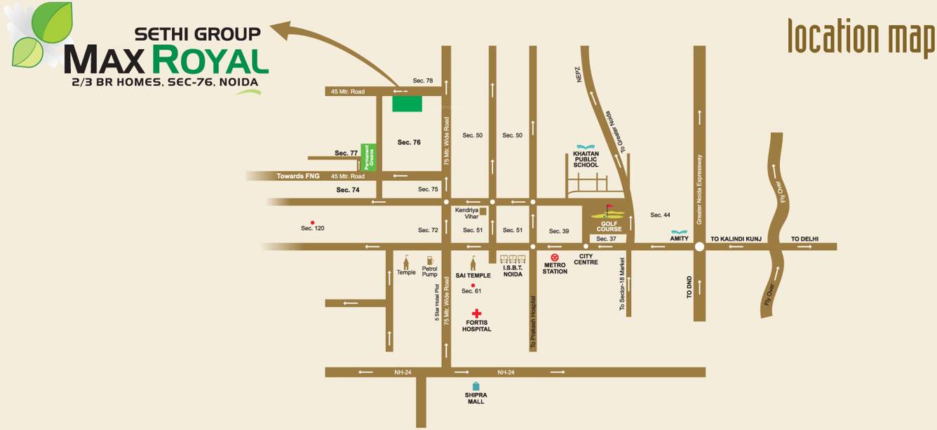 max royal Images for Location Plan of Sethi Max Royal