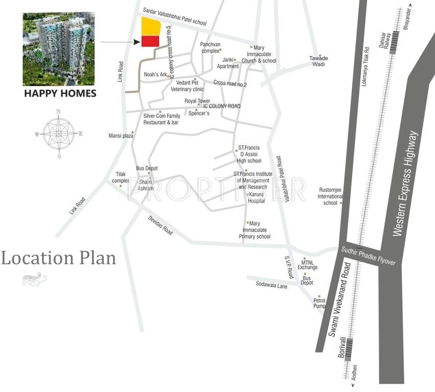  happy home chsl Images for Location Plan of Navkar Happy Home CHSL