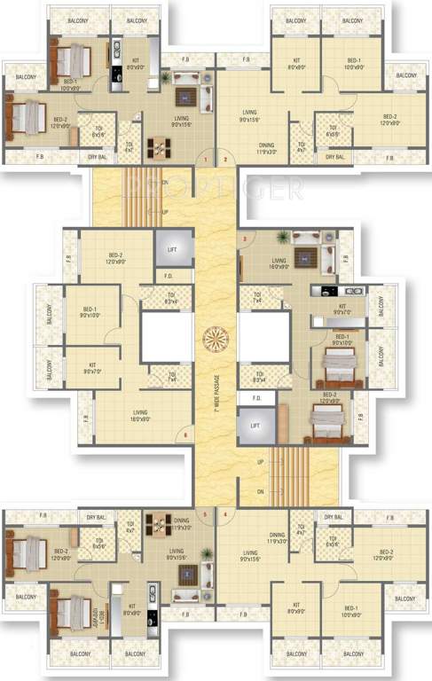 Images for Cluster Plan of Dweepmala Baline Residency