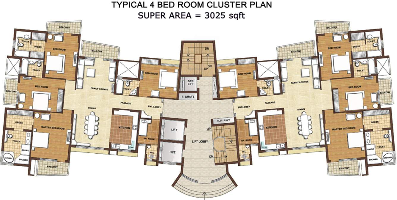  the forest spa Images for Cluster Plan of Omaxe The Forest Spa