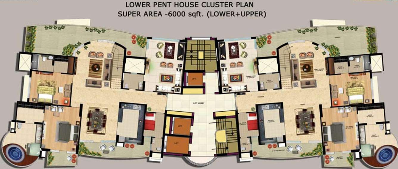  the forest spa Images for Cluster Plan of Omaxe The Forest Spa