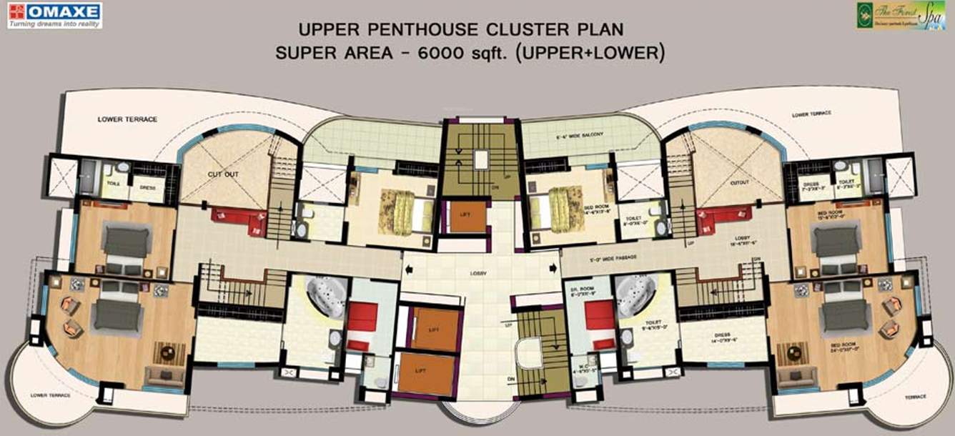  the forest spa Images for Cluster Plan of Omaxe The Forest Spa