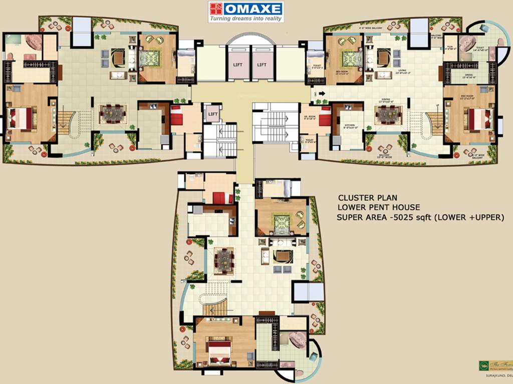  the forest spa Images for Cluster Plan of Omaxe The Forest Spa