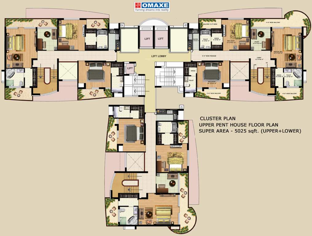  the forest spa Images for Cluster Plan of Omaxe The Forest Spa