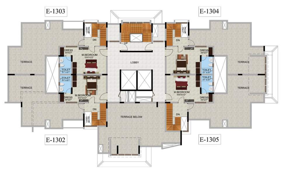 webcity Images for Cluster Plan of Mantri WebCity