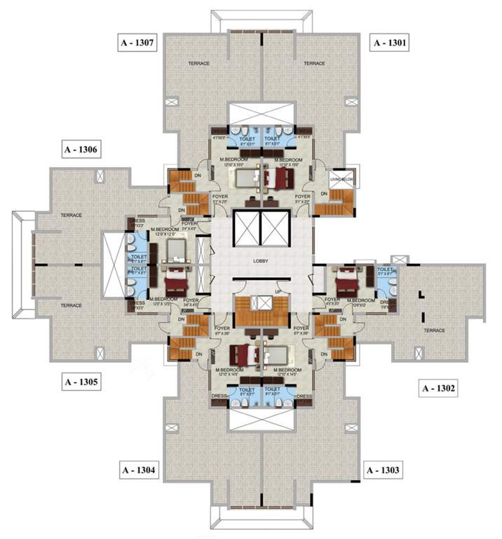 webcity Images for Cluster Plan of Mantri WebCity