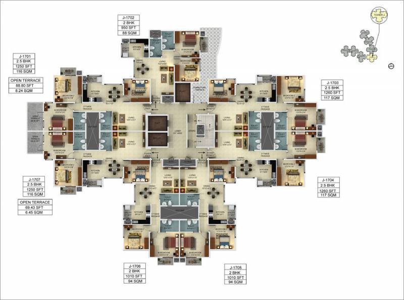  webcity Images for Cluster Plan of Mantri WebCity