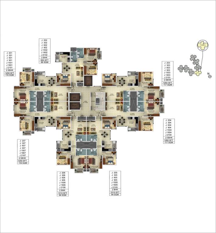 webcity Images for Cluster Plan of Mantri WebCity