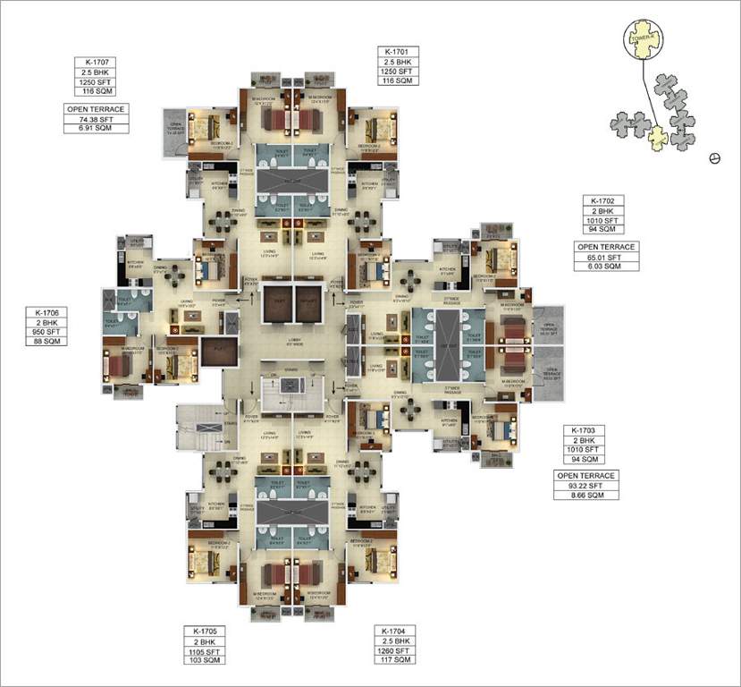 webcity Images for Cluster Plan of Mantri WebCity